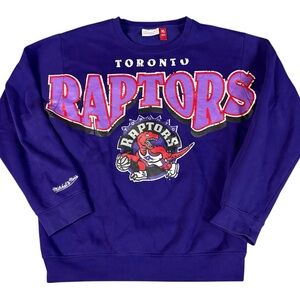 Mitchell & Ness NBA Toronto Raptors Hardwood Classics Purple Sweatshirt XL